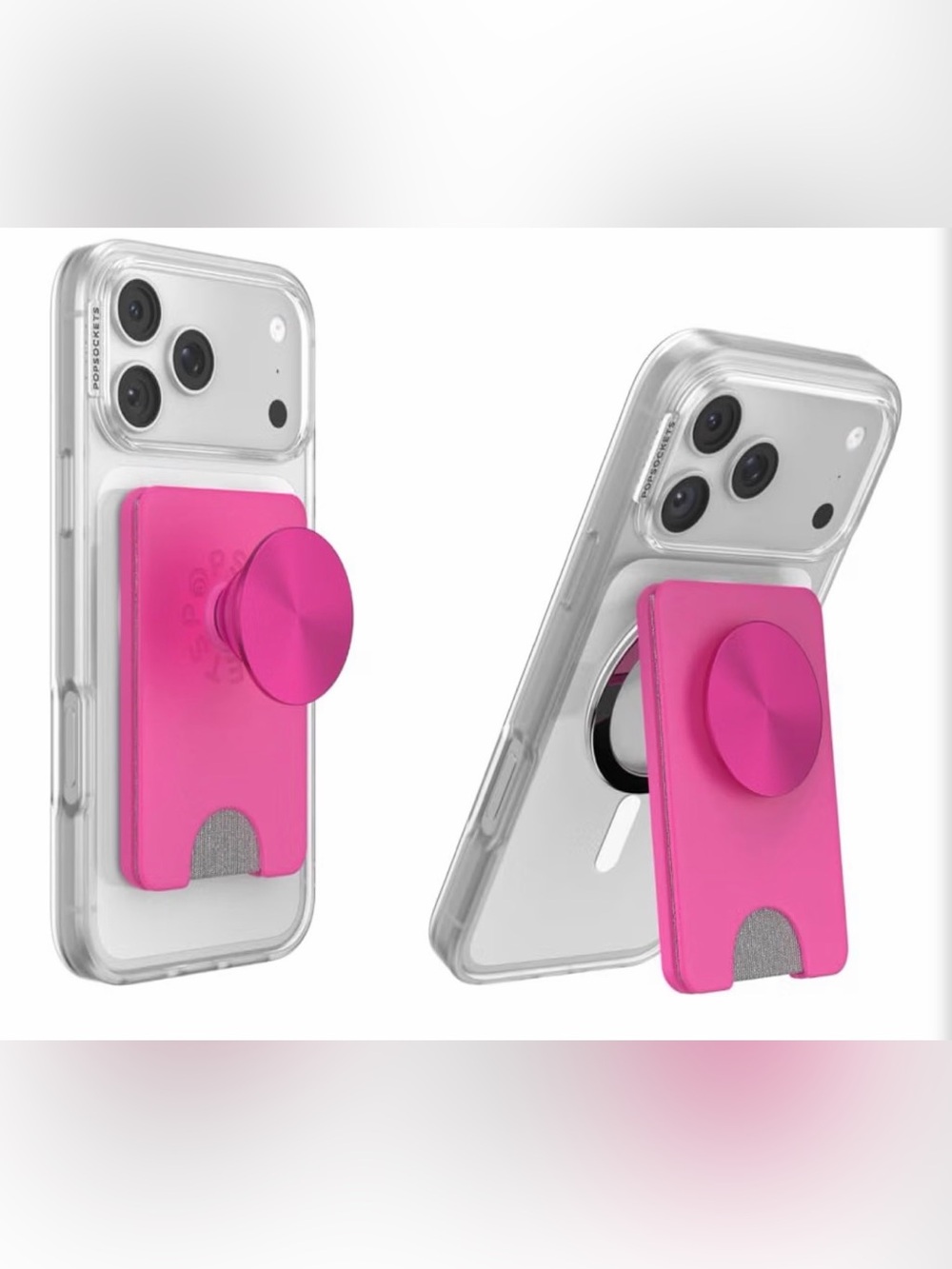 NEW Popsocket Kick-Out Wallet for MagSafe, Kickstand- Fuchsia
